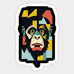 Portrait of Monkey Sticker